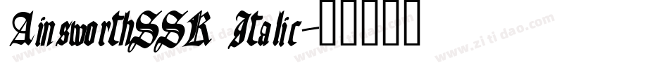 AinsworthSSK Italic字体转换